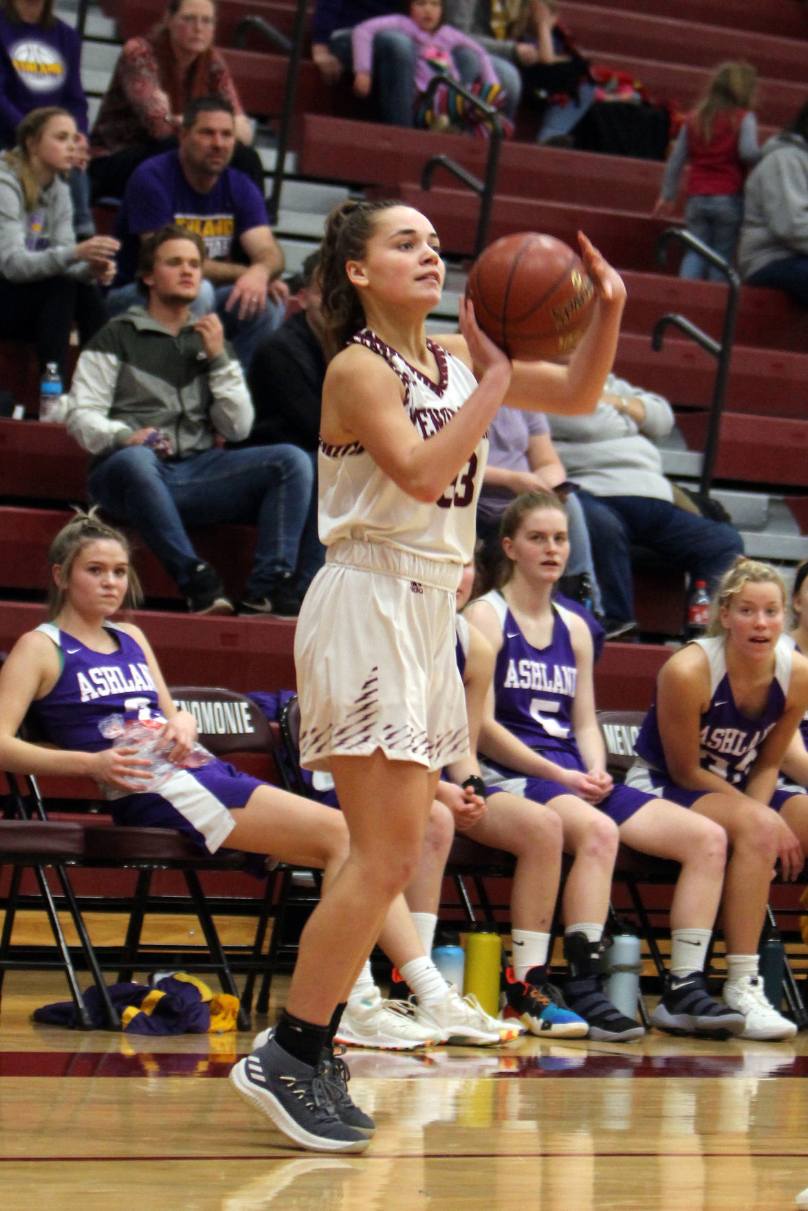 Ashland at Menomonie girls basketball 12-27-19